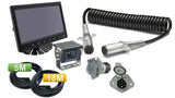 V360K7 - 7'' MONITOR WITH A HEATED BACKUP CAMERA AND A CURL CABLE KIT FOR TRUCK AND TRAILER