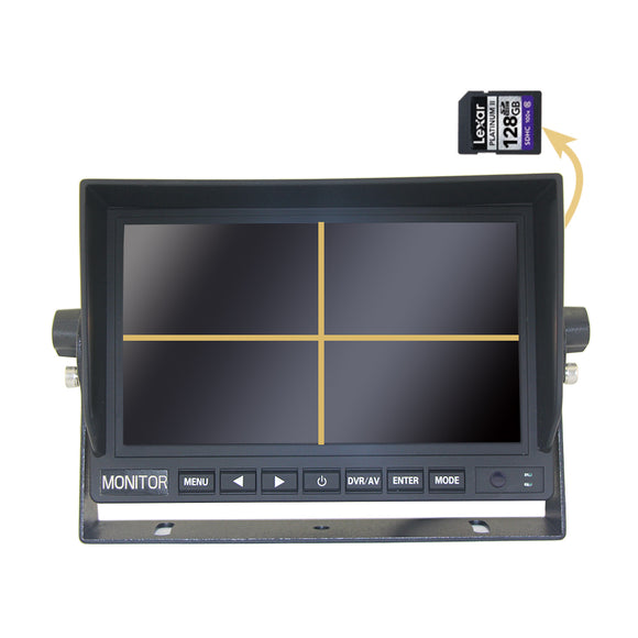 12400 - 7” DVR QUAD MONITOR