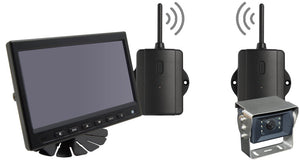 V360K5-W2 WIRELESS SYSTEM WITH A 7'' MONITOR, A HEATED BACKUP CAMERA, A 2.4GHZ WIFI TRANSMITTER AND RECEIVER